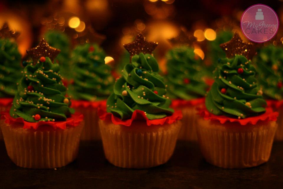 Christmas Tree Cupcakes 3