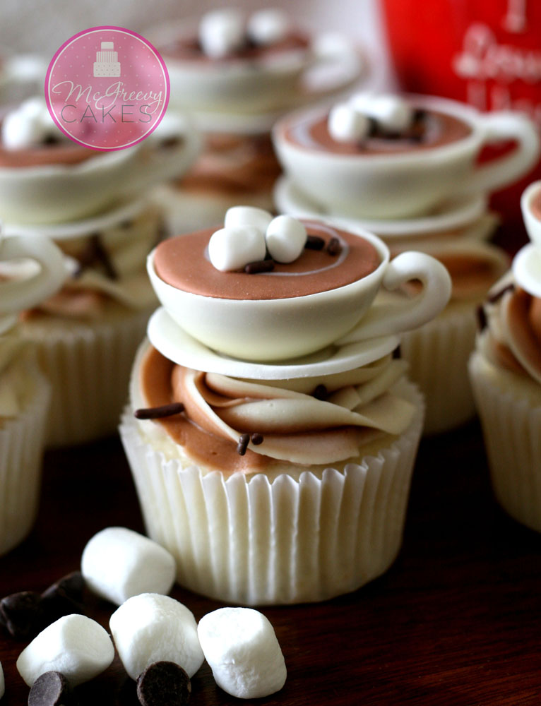 Hot Chocolate/Coffee Cupcake Toppers