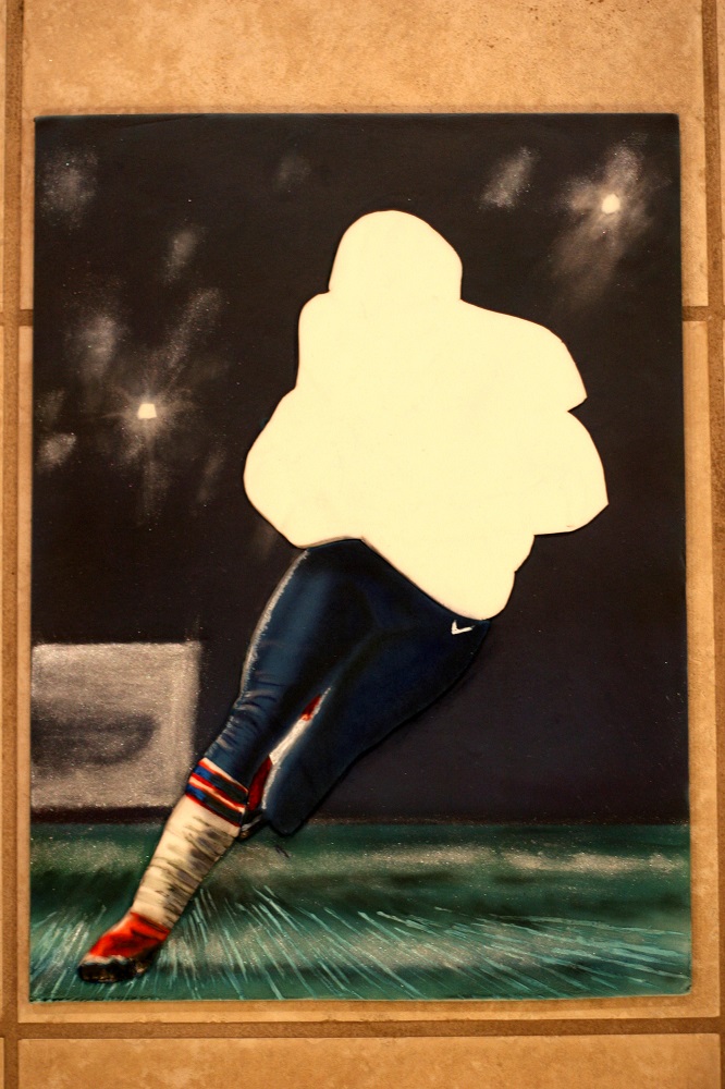 Football Player Half Done