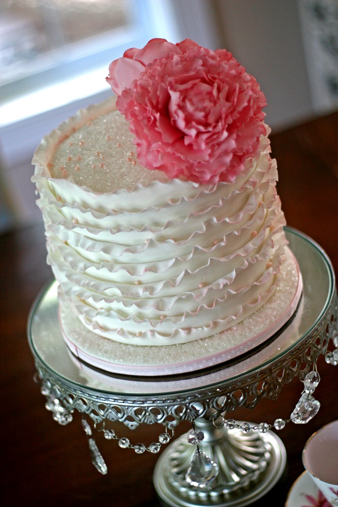 Ruffles Peony Cake