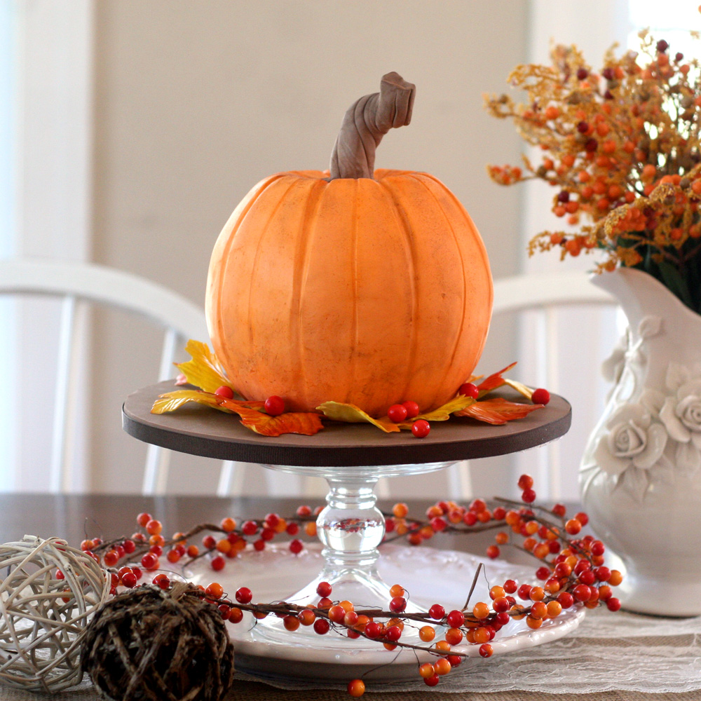 Pumpkin Cake Centerpiece
