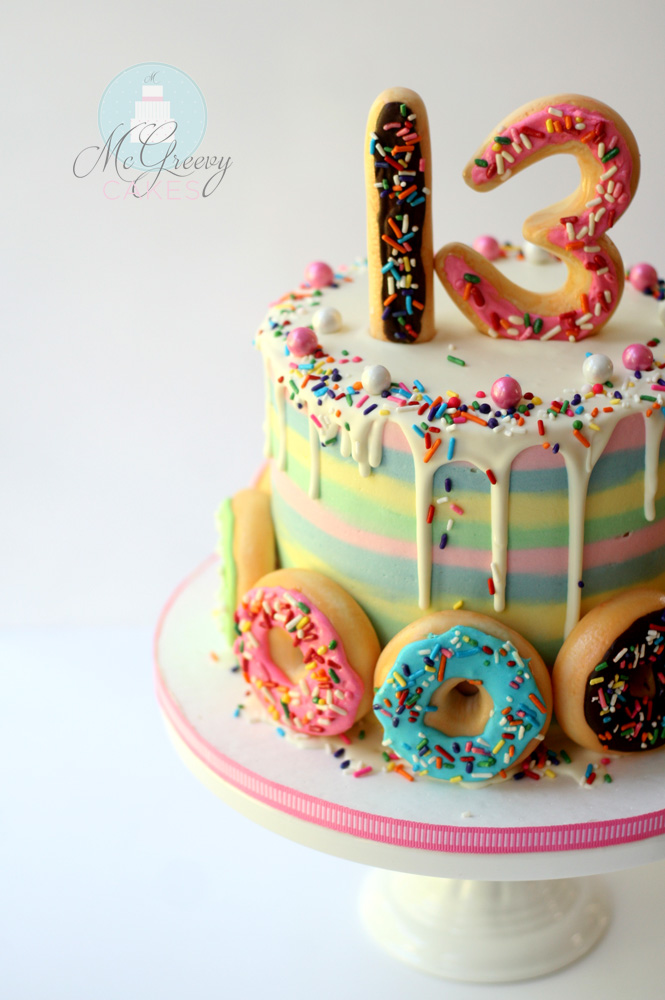 Donut Cake Side View