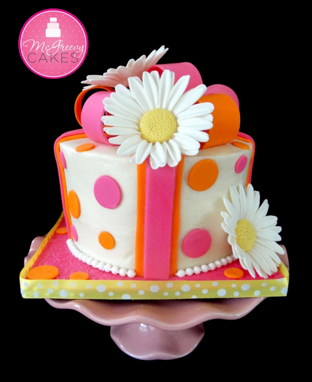 Smooth Buttercream Finish Present Cake