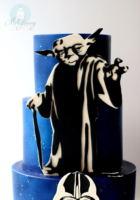 2D Yoda Cake