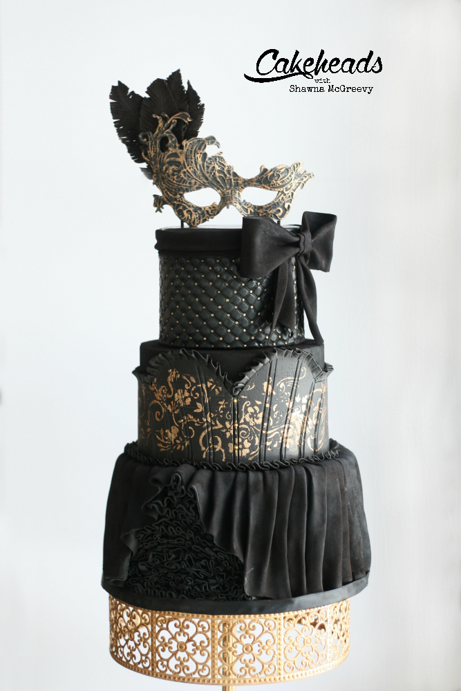 masquerade ball cake