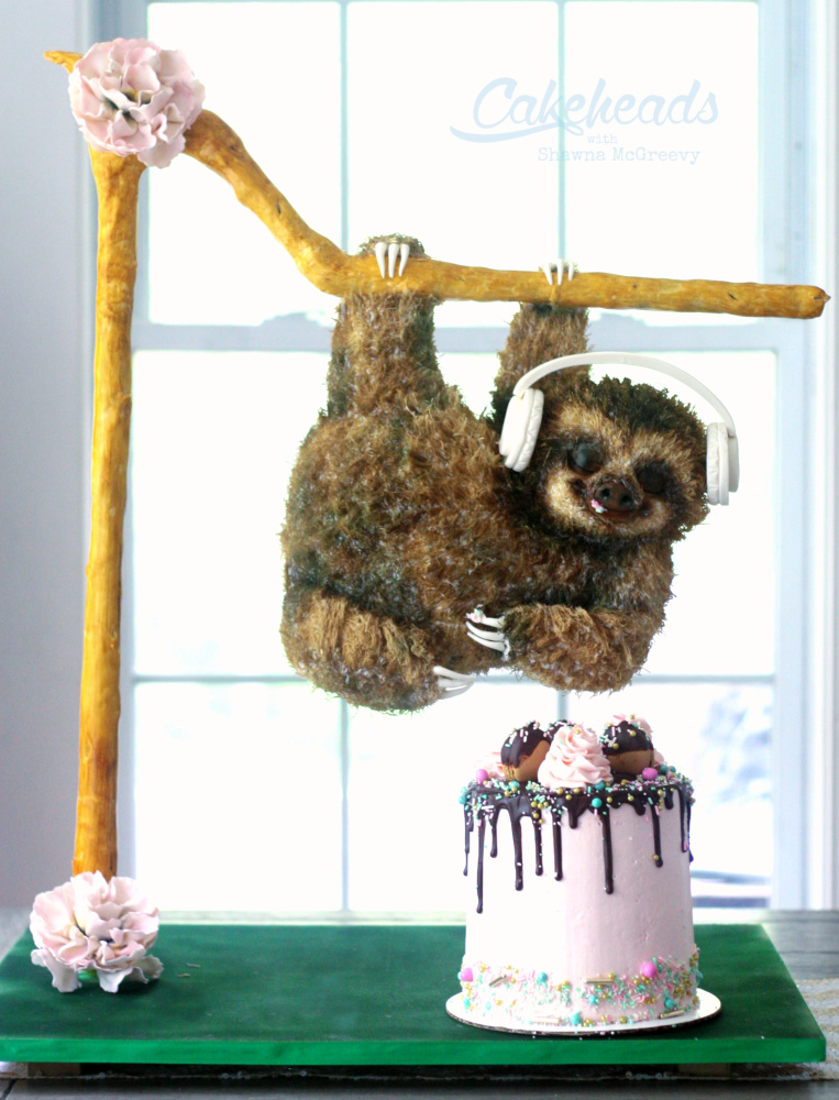 tall full sloth cake