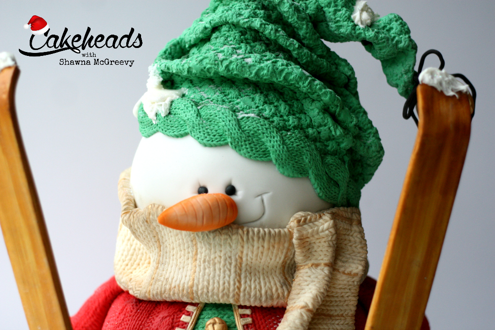 snowman close-up