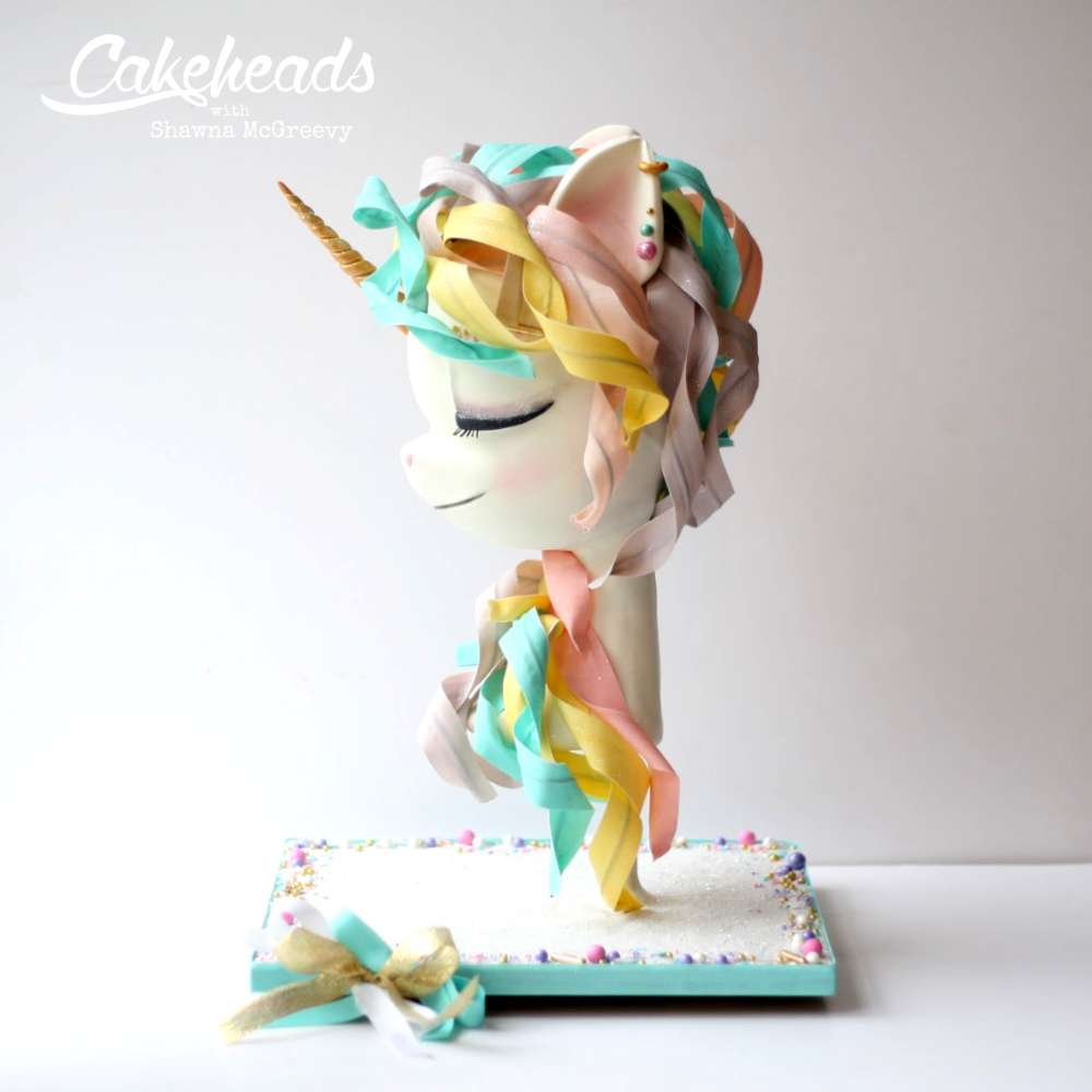 unicorn bust square