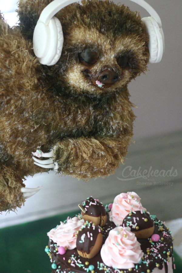 Sloth swipe-cake