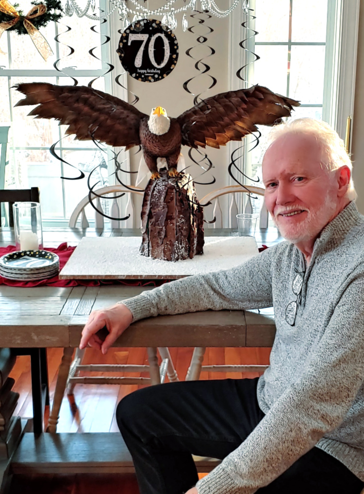 Eagle cake and Dad