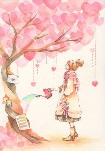 heat bear tree falling hearts inspir