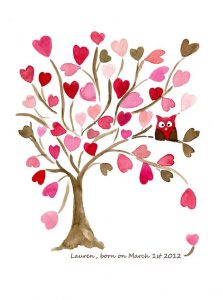 heart bear tree inspir
