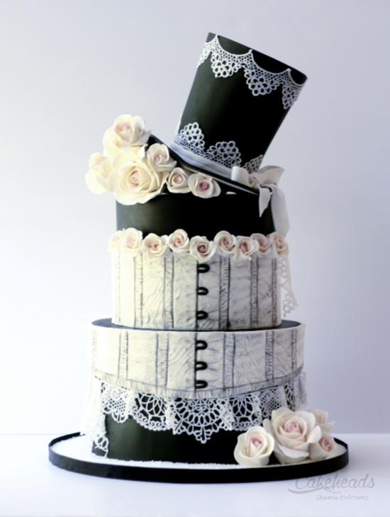 lace steampunk wedding tall