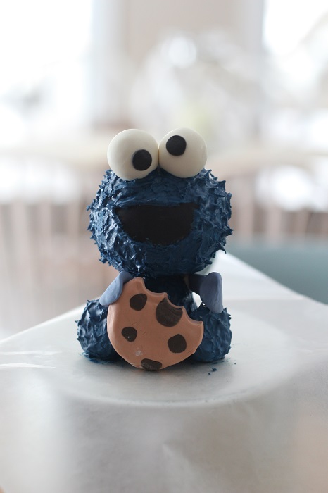 Cookie Monster Cake (with picture tutorial!)
