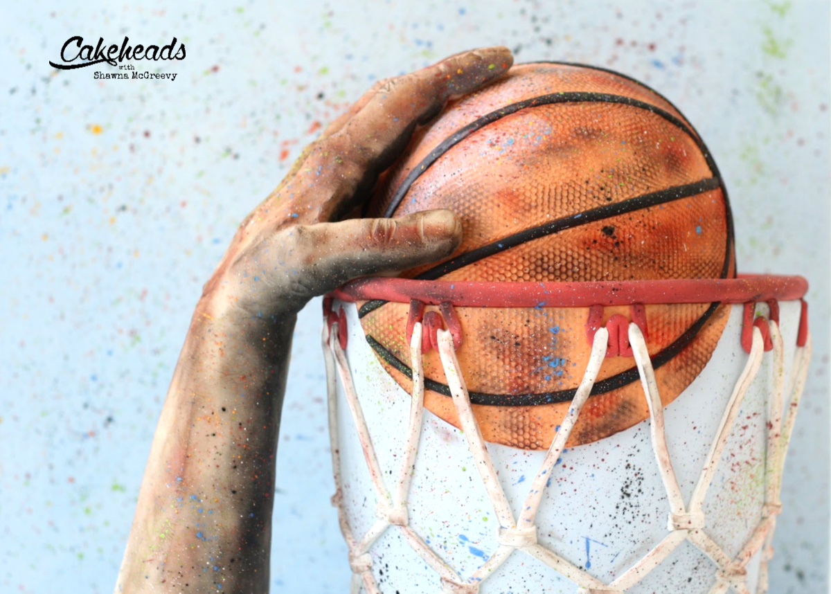 basketball cake close wide