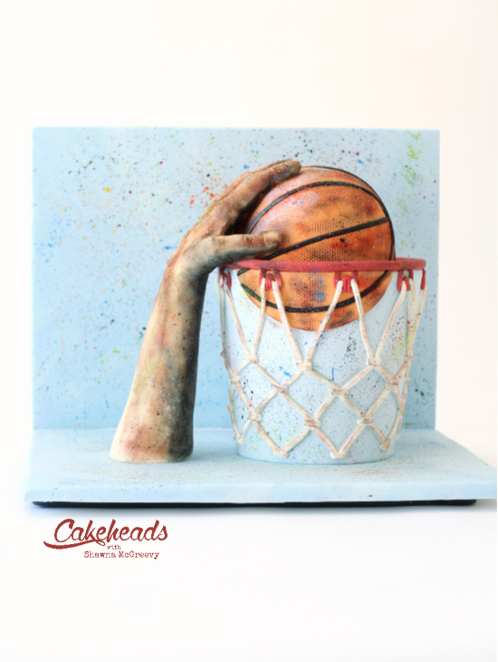 basketball cake tall
