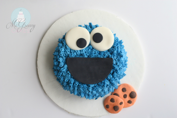 Cookie Monster Birthday Cake (Easy Smash Cake)