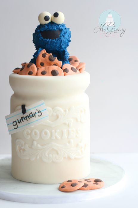 Cookie Monster Cake (with picture tutorial!)