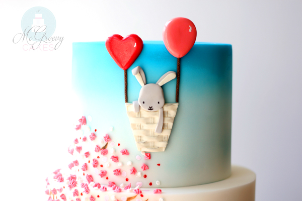 bunny cake top tier