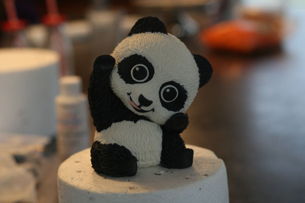 panda with body