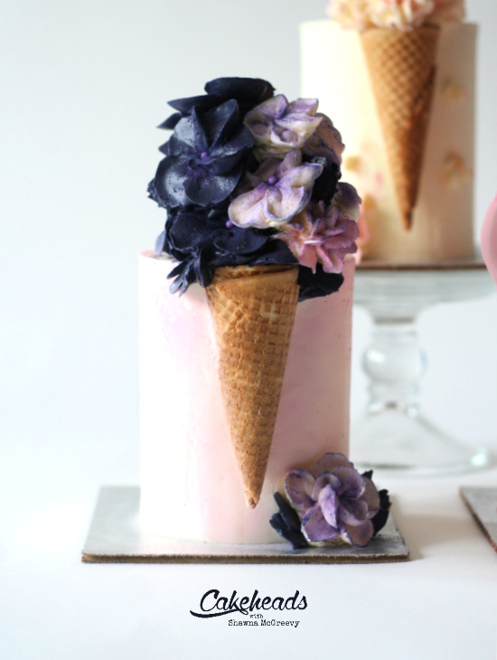 purple blossoms ice cream