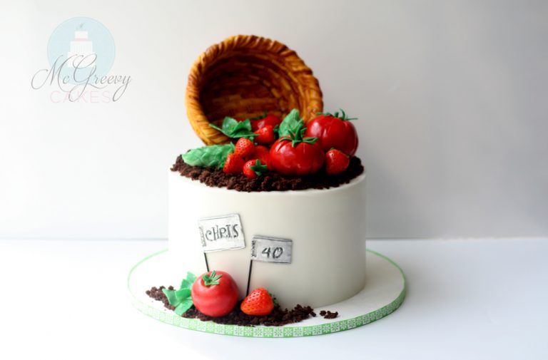 garden cake wide