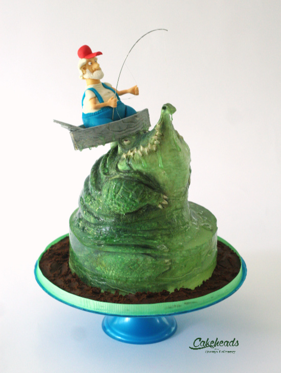 Fisherman & Boat Cake Topper
