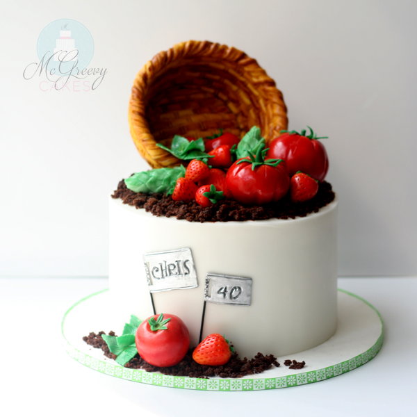 garden cake square