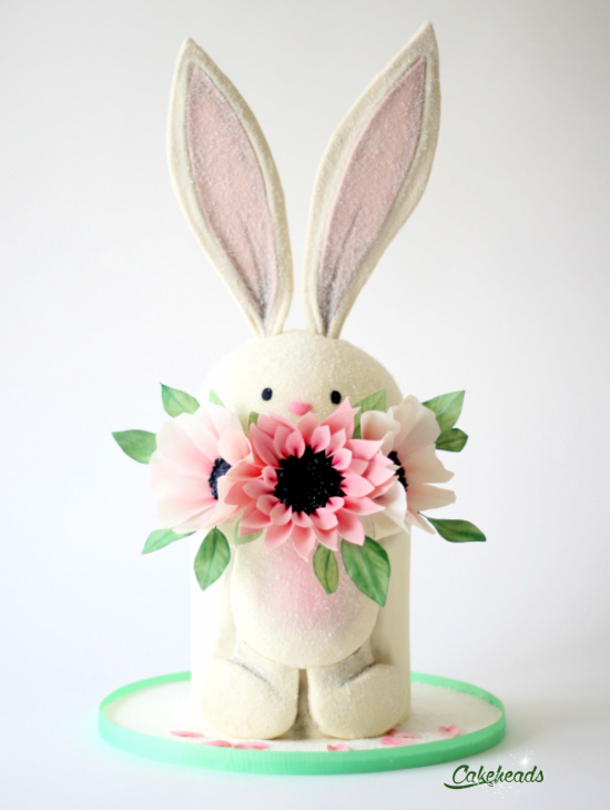 fabric flowers and bunny 7