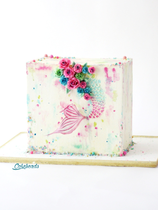 mermaid cake tail right side 7