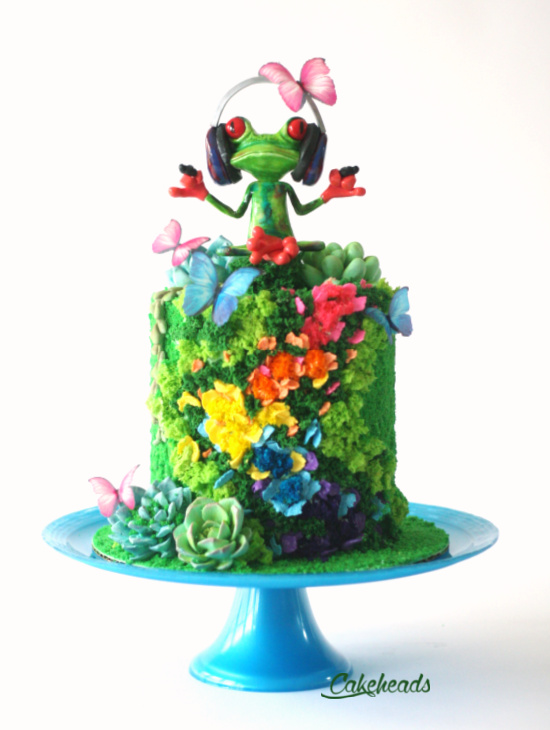 frog moss cake 7