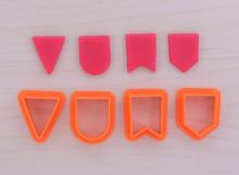 4 Pcs. Bunting Cookie Cutter Set (0.9 x 1 inches)