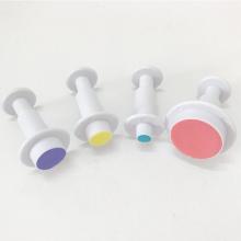 Plastic Round Fondant Plunger Cutters Set