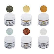 Roxy & Rich Edible Hybrid Luster Dust Metallic Kit, 6 Colors