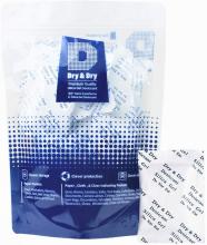 5 Gram Pack of 50 Dry & Dry Premium Pure & Safe Silica Gel Packets Desiccant Dehumidifiers