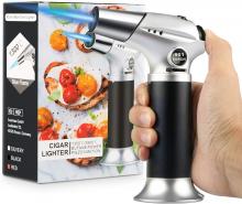 Blow Torch, Professional Kitchen Cooking Torch with Safety Lock Adjustable Flame