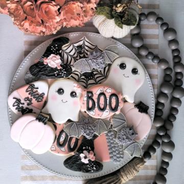 Michele's Halloween cookies live sm sq