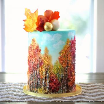 fall buttercream painting sm sq